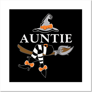 auntie witch halloween Posters and Art